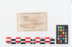 Etikett zu Bronzearmreif (NHMW-PRAE-025531)
